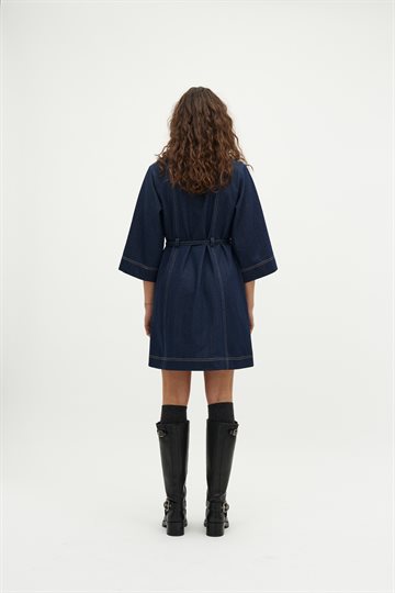 Global F - Jemina Dress - Dark Unwashed Denim